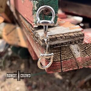 Snaffle Horse Bit Wild Rag Scarf Slide | Silver Western Scarf Ring